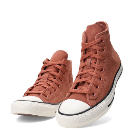 Championes Unisex Converse Ctas Hi Chuck Taylor All Star Marrón - Blanco