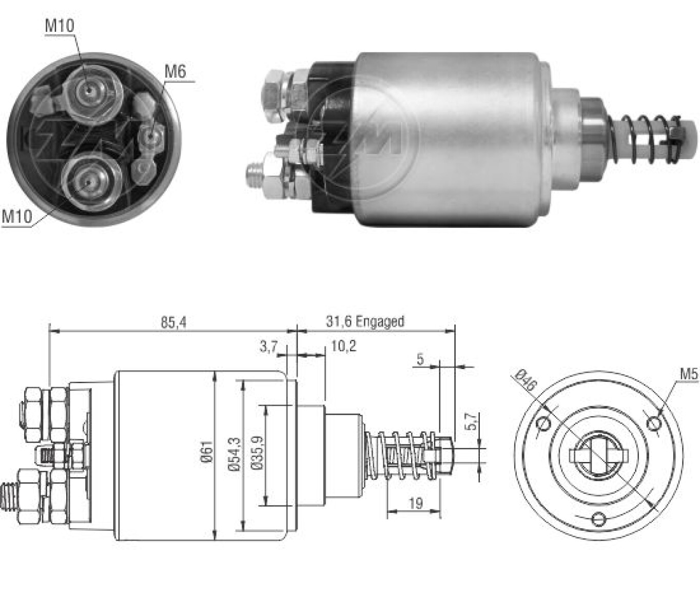 AUTOMATICO DE ARRANQUE VOLVO VOLVO BOSCH 24V ZM 