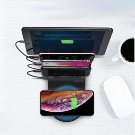 Hub de Carga - Naztech. Puertos USB y Carga Inalámbrica 001