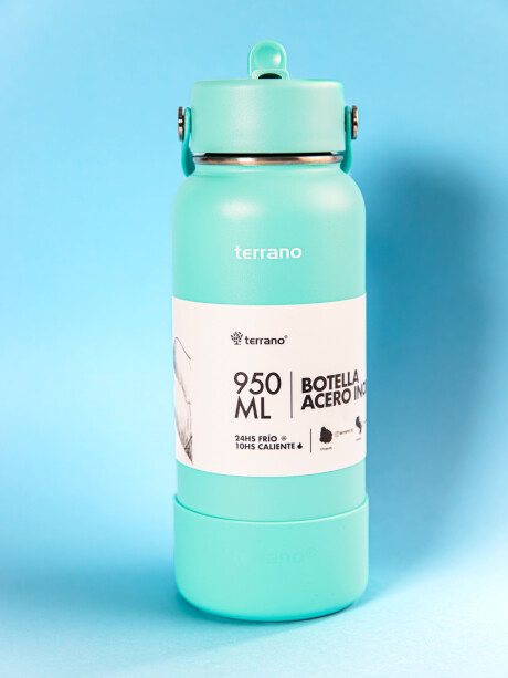 Botella Térmica con Pico 950mL. Turquesa