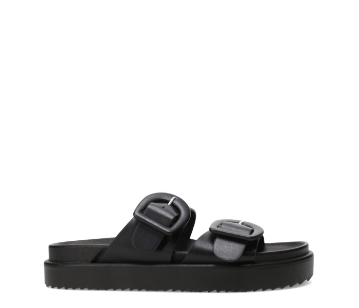 Sandalia QIRA con hebillas Black