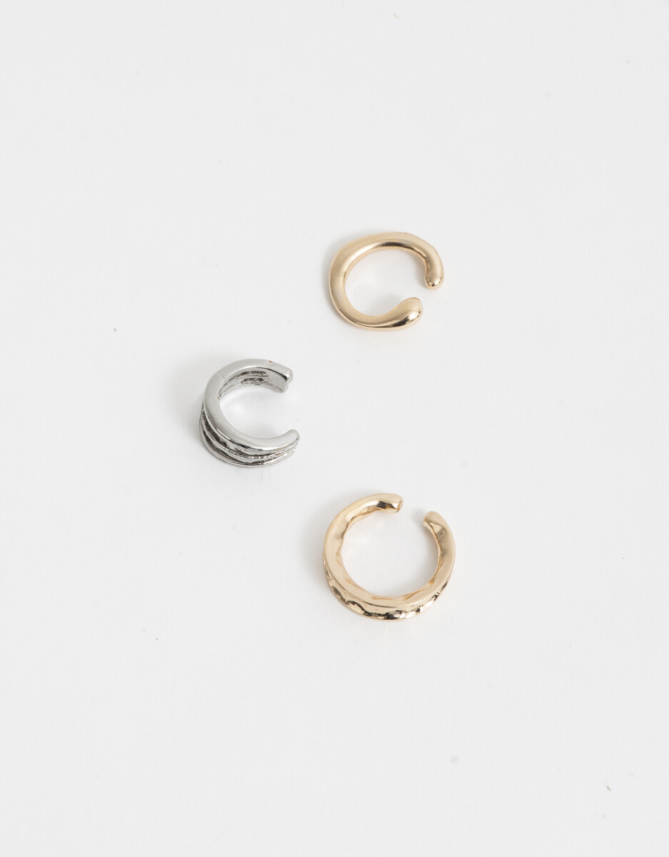 Set De Earcuff De Metal Mixplating 