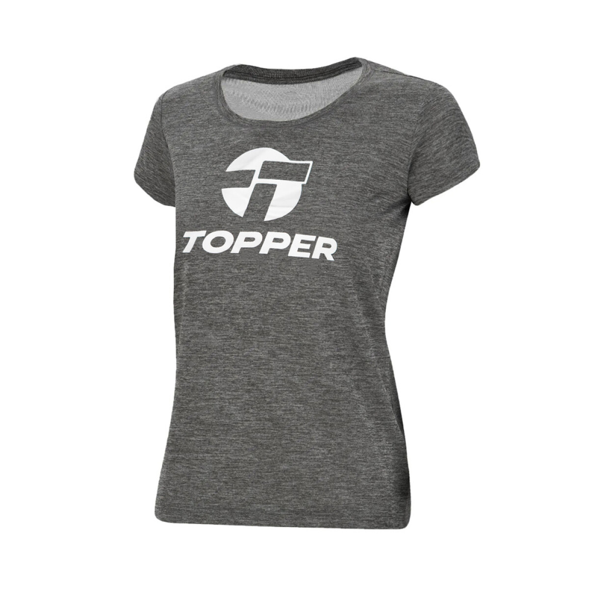 T-SHIRT BRAND TEE GIRLS TRNG PEACH - GRIS MELANGE 