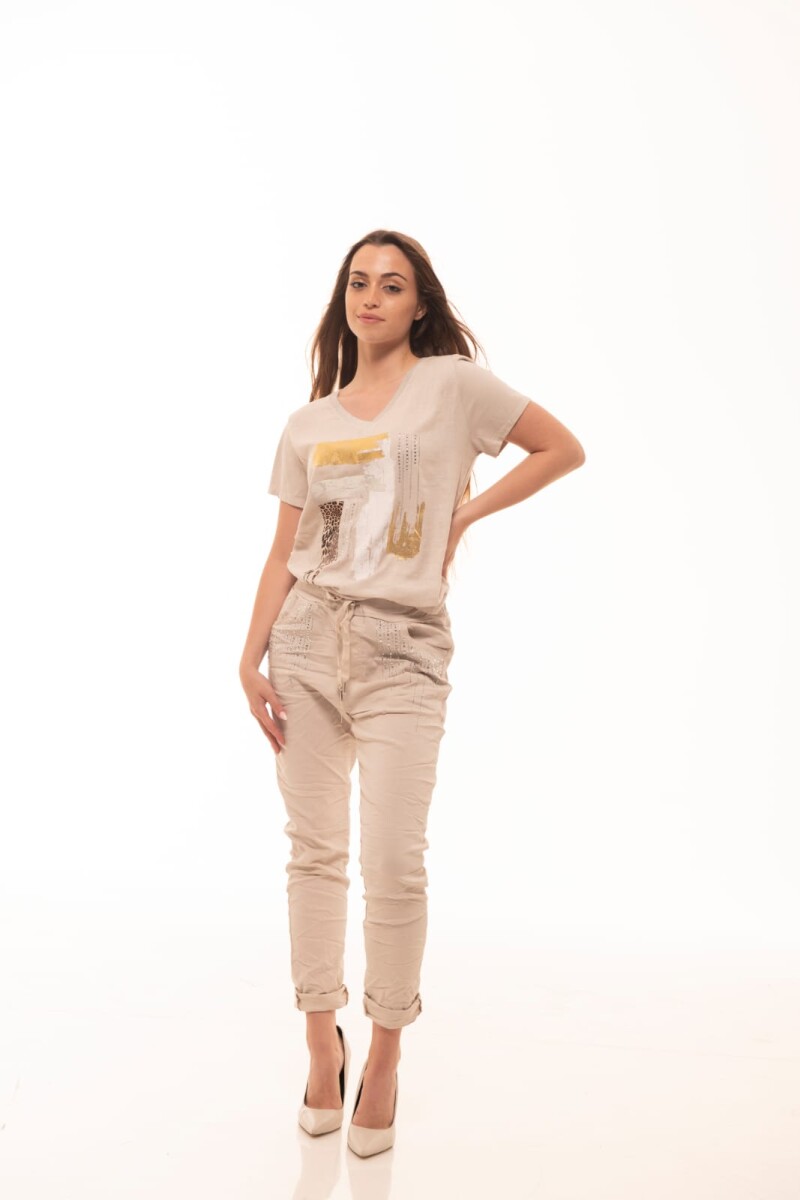 Remera Fiamma - Beige 