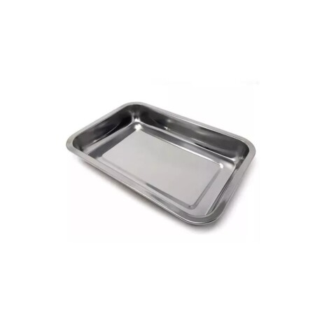 ASADERA RECTANGULAR ACERO 36X27X7CM PLATEADO