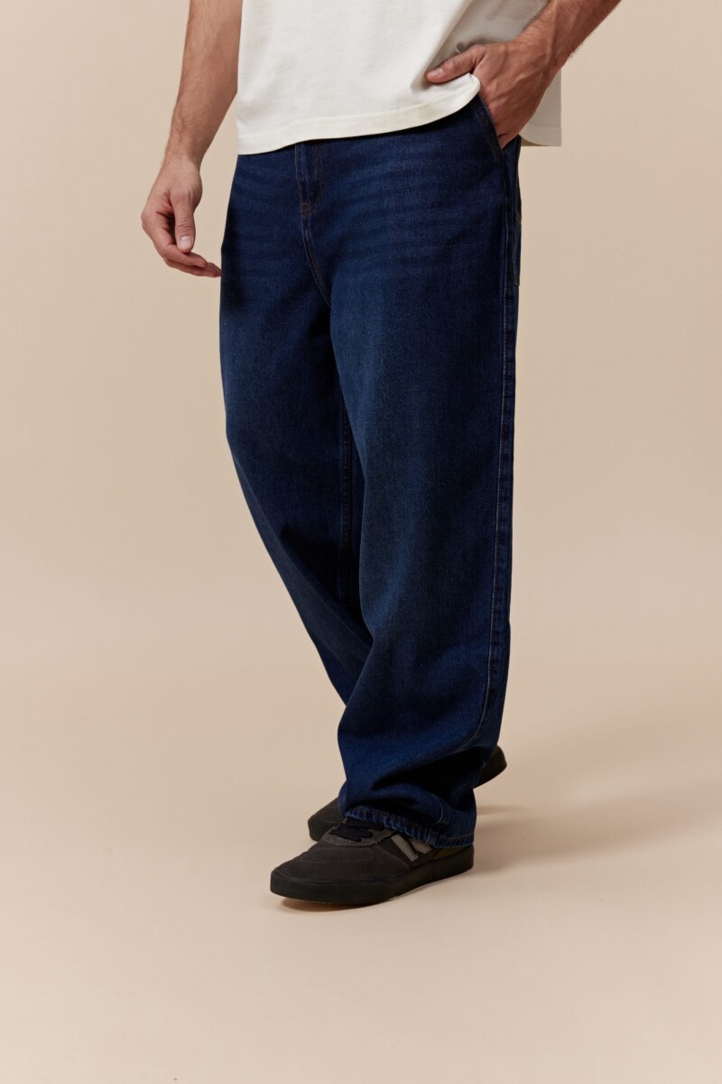 Pantalón denim SKATER - AZUL OSCURO JEAN 