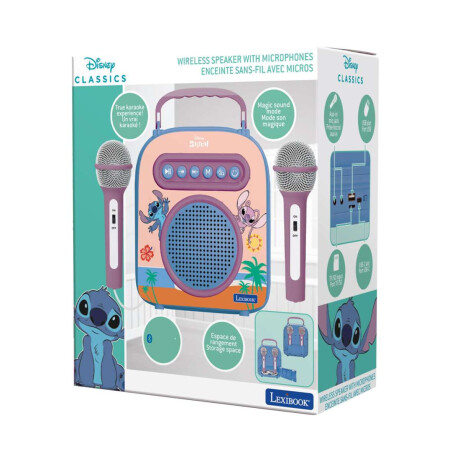 Parlante Inalámbrico con 2 Micrófonos Lexibook Stitch