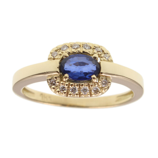 Anillo Giorgia en oro amarillo 18k con brillantes y zafiros azules (ADAPTAMOS NUESTROS ANILLOS A MEDIA *) Anillo Giorgia en oro amarillo 18k con brillantes y zafiros azules (ADAPTAMOS NUESTROS ANILLOS A MEDIA *)