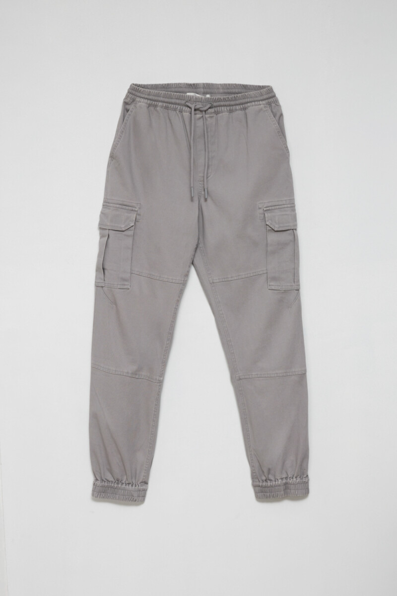 Pantalón cargo jogger Gris Claro