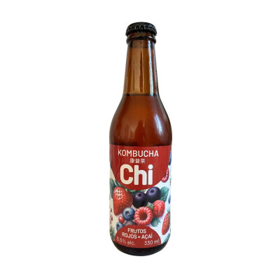 Kombucha Frutos Rojos y Açaí 330ml CHI Kombucha Chi Frutos Rojos