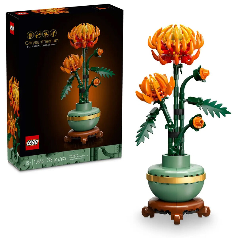 Lego® Icons Crisantemo Set De Construcción Floral 10368 Cantidad De Piezas 278 Lego® Icons Crisantemo Set De Construcción Floral 10368 Cantidad De Piezas 278