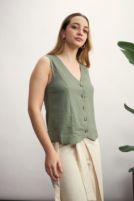 Chaleco Chelsy Verde oscuro