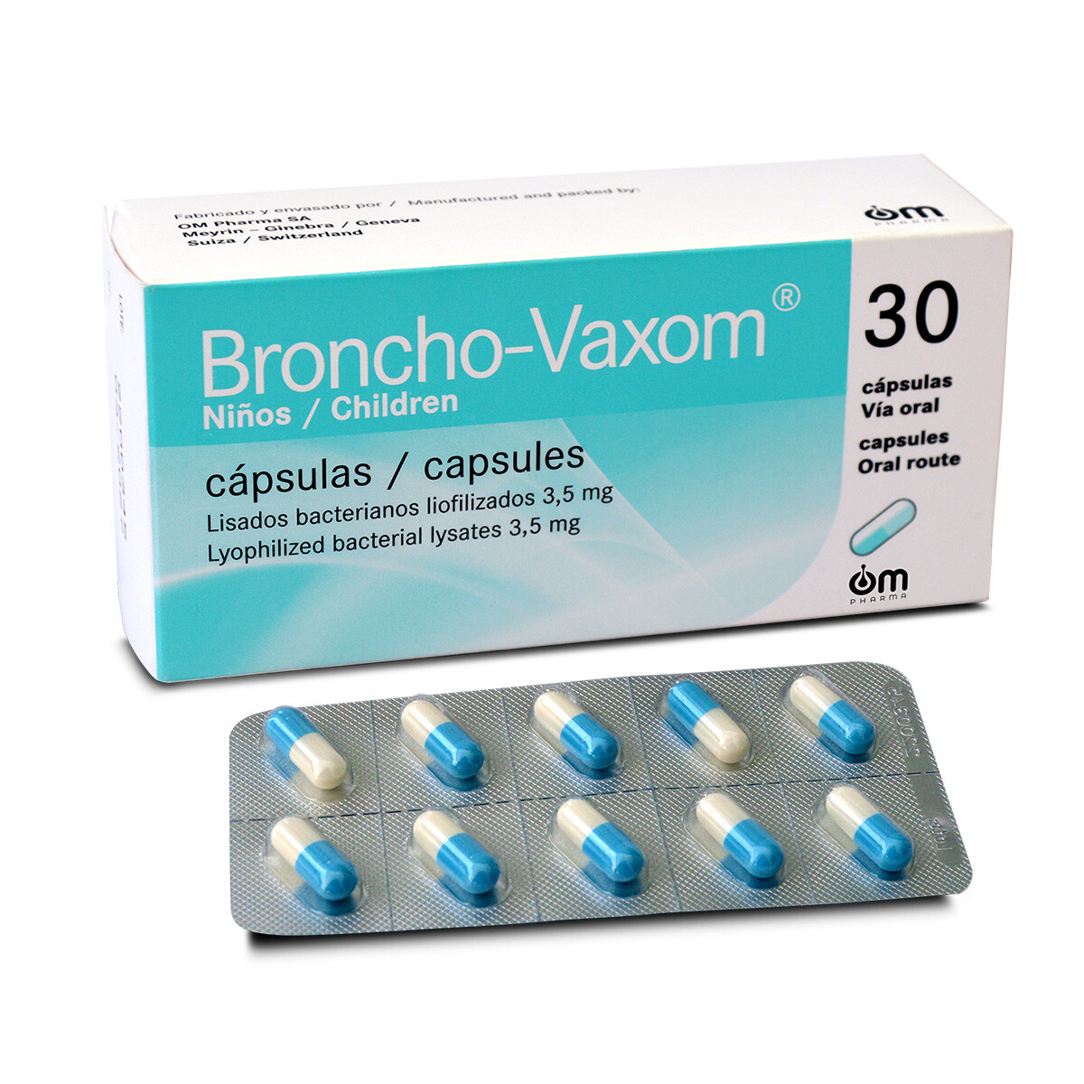 BRONCHO-VAXOM INFANTIL CJ X 30 CAPSULAS 