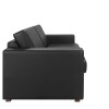 SOFA CAMA 2 PLAZAS - TAPIZADO EN SINTETICO NEGRO SOFA CAMA 2 PLAZAS - TAPIZADO EN SINTETICO NEGRO