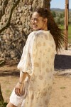 VESTIDO PIPER ESTAMPADO BEIGE VESTIDO PIPER ESTAMPADO BEIGE