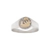 Anillo Profesión Partera-Plata y Oro-Sin Piedra-AP5003 - Adulto - Sinpiedra