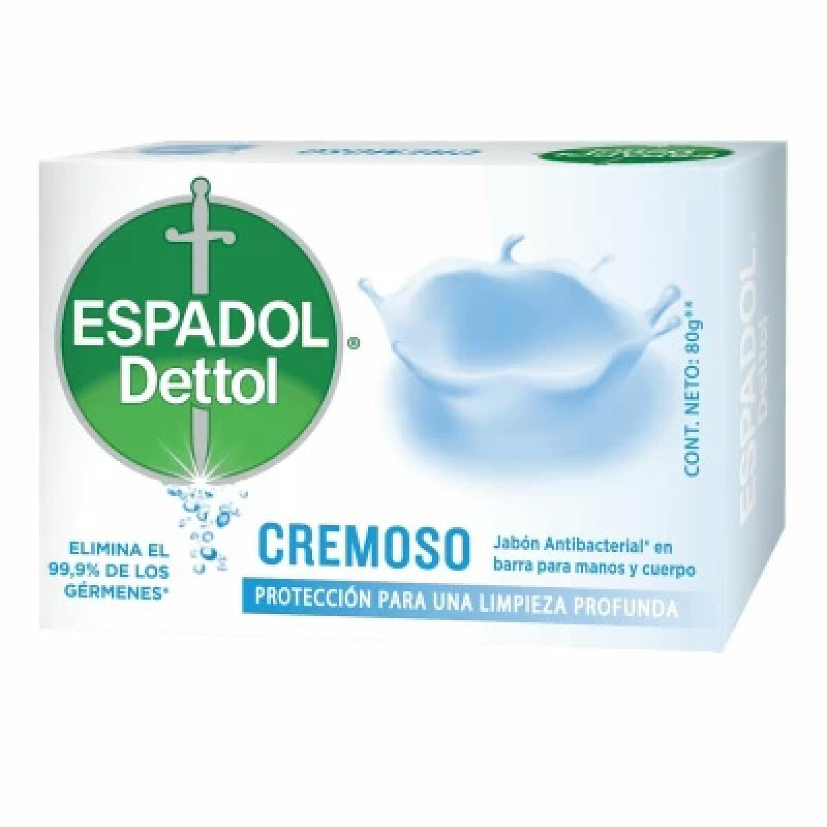 Jabón Espadol Cremoso en Barra 80gr – Limpieza Suave y Cuidado Diario