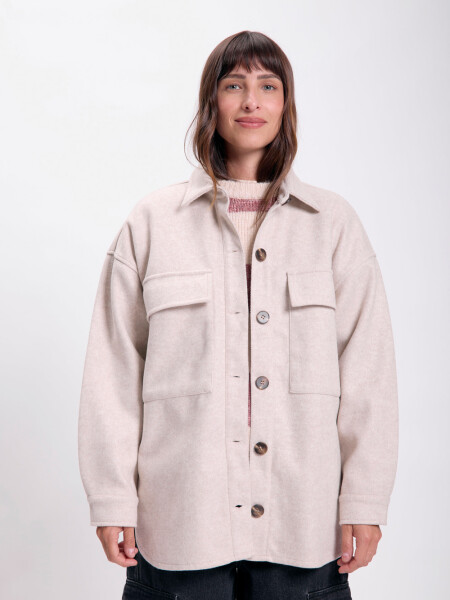 Sobrecamisa paño Beige