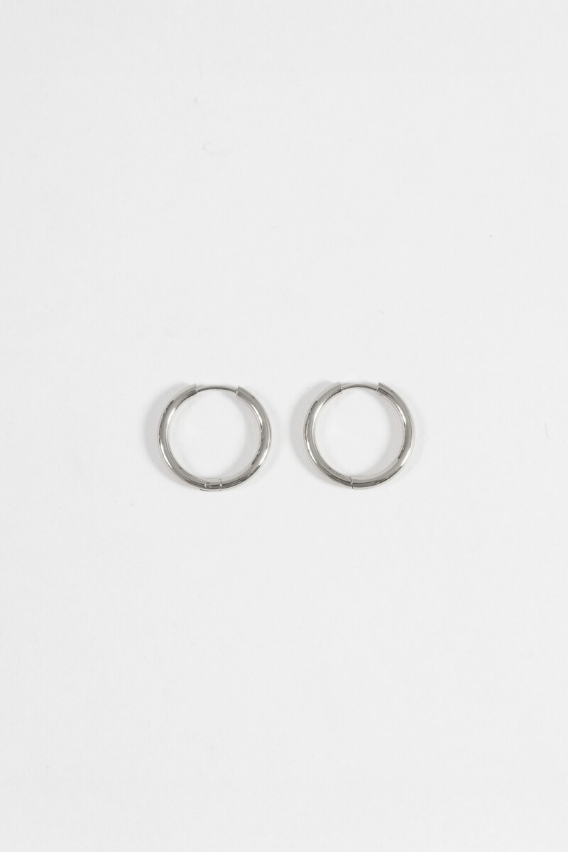 Aros acero medium - plateado 