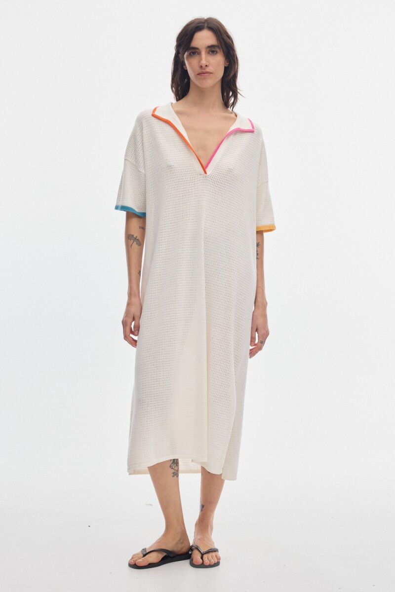 Vestido Pol Open - Cream 