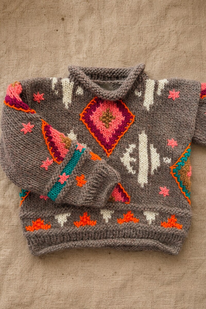 Mini Gitano Lana Base Gris