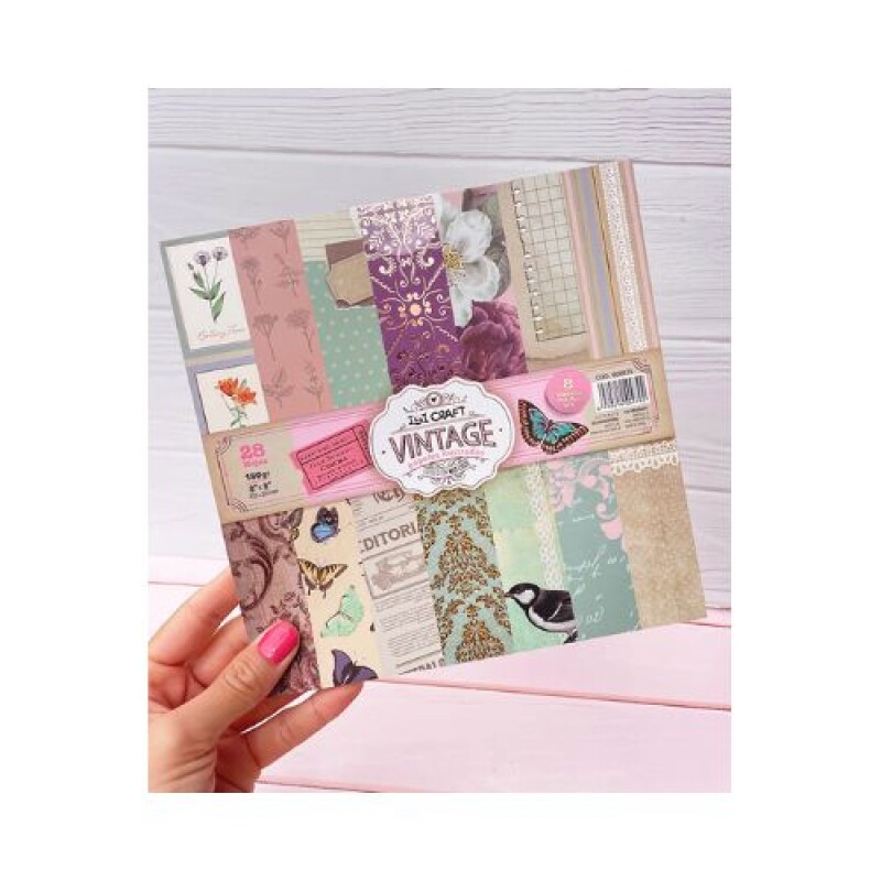 Block 28 hojas 8 Diseños Ibi Craft Vintage Hojas Ilustradas Block 28 Hojas 8 Diseños Ibi Craft Vintage Hojas Ilustradas