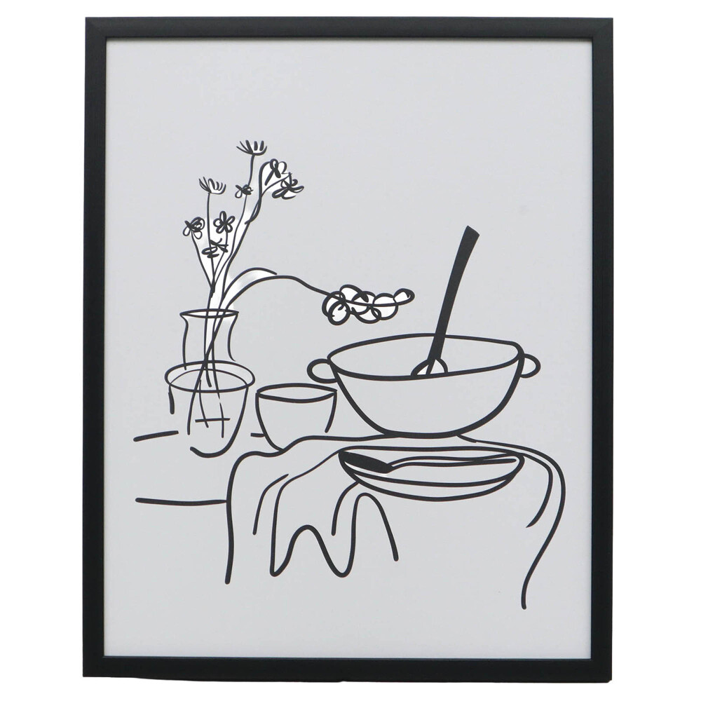 CUADRO SPAGHETTI I, 40 BLANCO PAPEL WI242005A