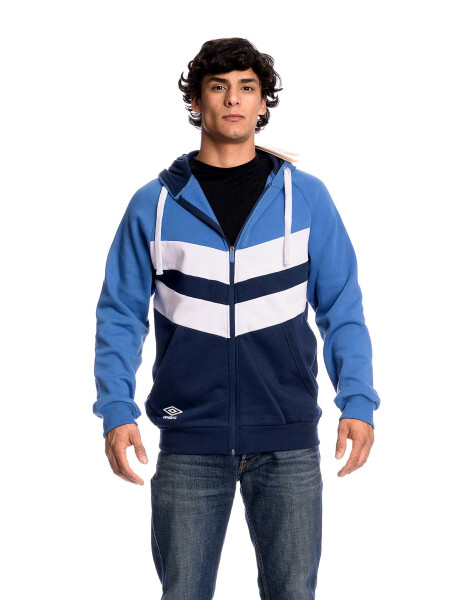 Campera Full Zip Umbro Hombre Azu