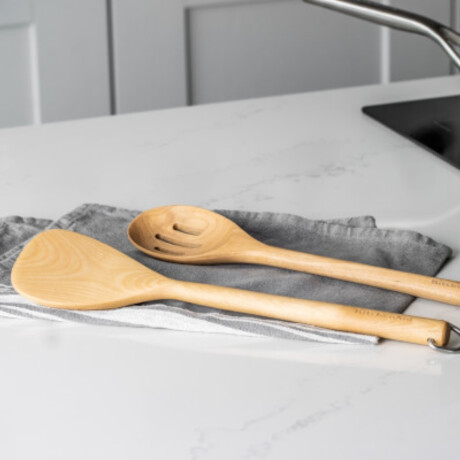 Espatula con Gancho de Bambu 32 cm KitchenAid Espatula con Gancho de Bambu 32 cm KitchenAid