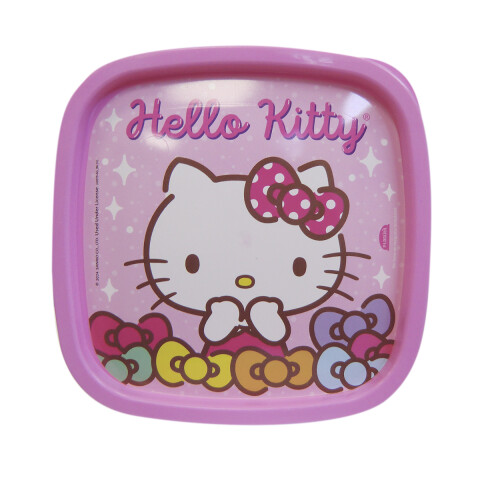 Pote Plástico Hello Kitty con tapa de 580 ml U