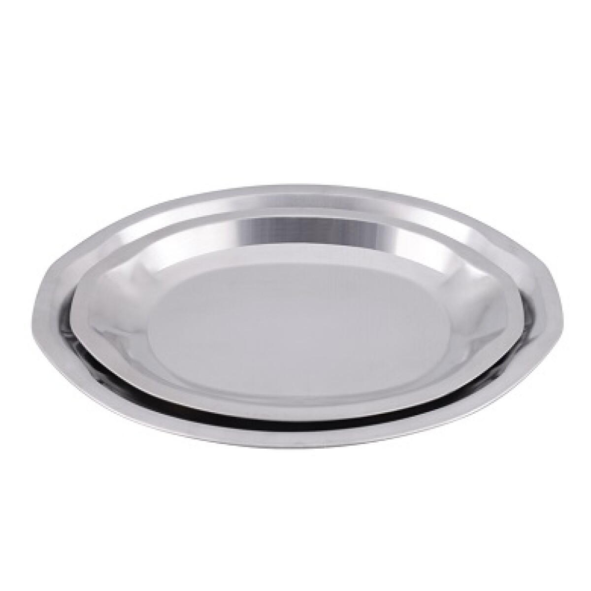 Fuente Oval llana 35x26 cms acero Inox DPX010 
