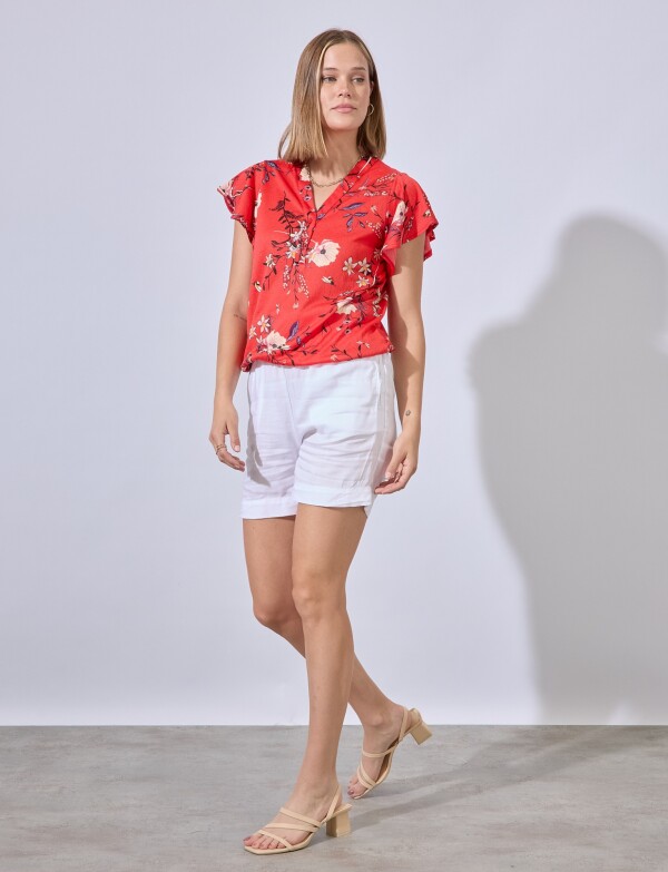 Blusa Flores ROJO/MULTI