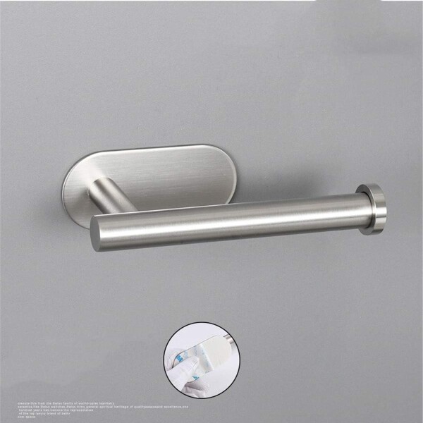 Juego De Accesorio P/ Baño Ducha Set 4 Piezas Autoadhesivo Color Variante Plateado