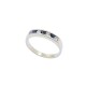 Anillo medio sin fin oro 18k zafiros y brillantes. Anillo medio sin fin oro 18k zafiros y brillantes.