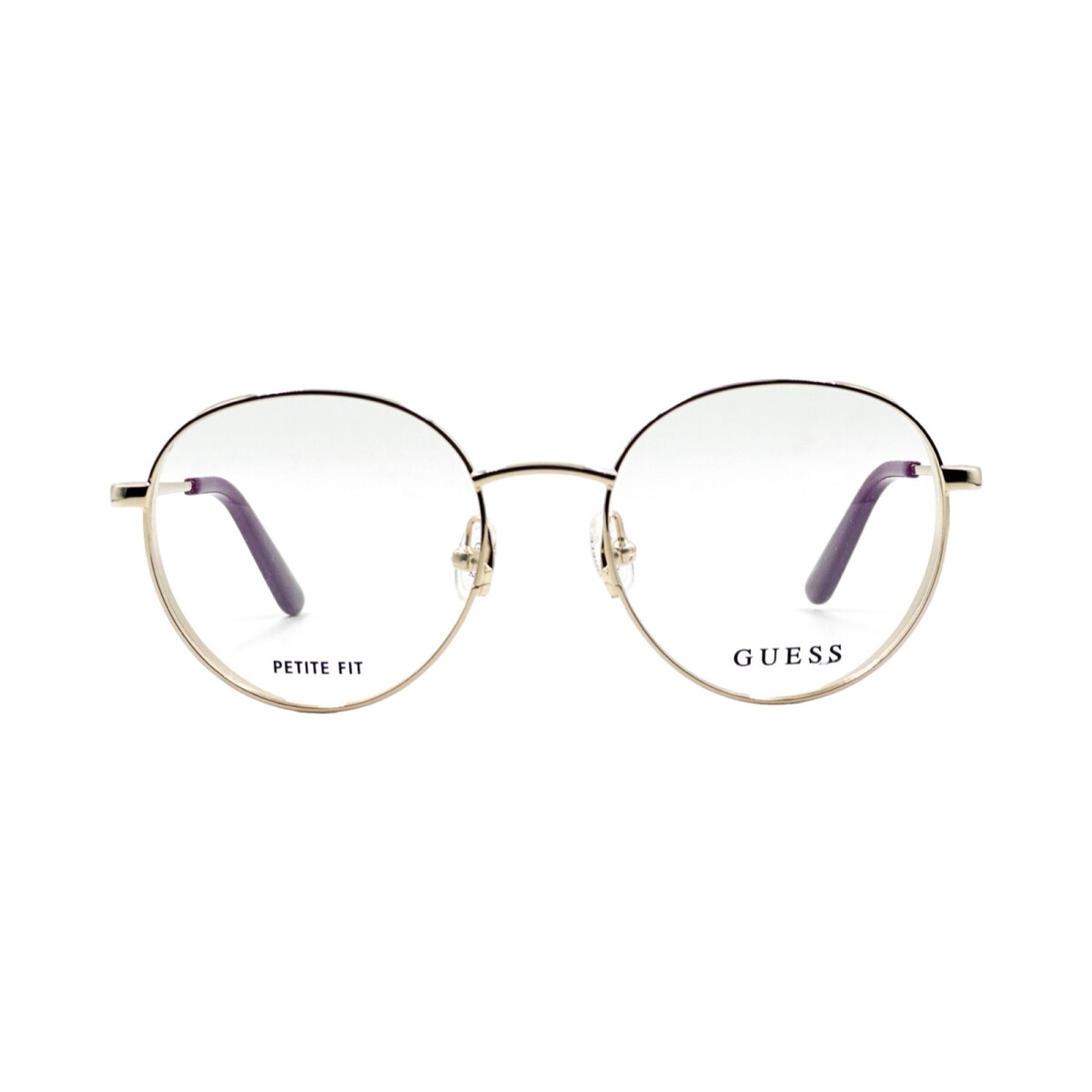 Guess Redondo Oversize Dorado detalle violeta 