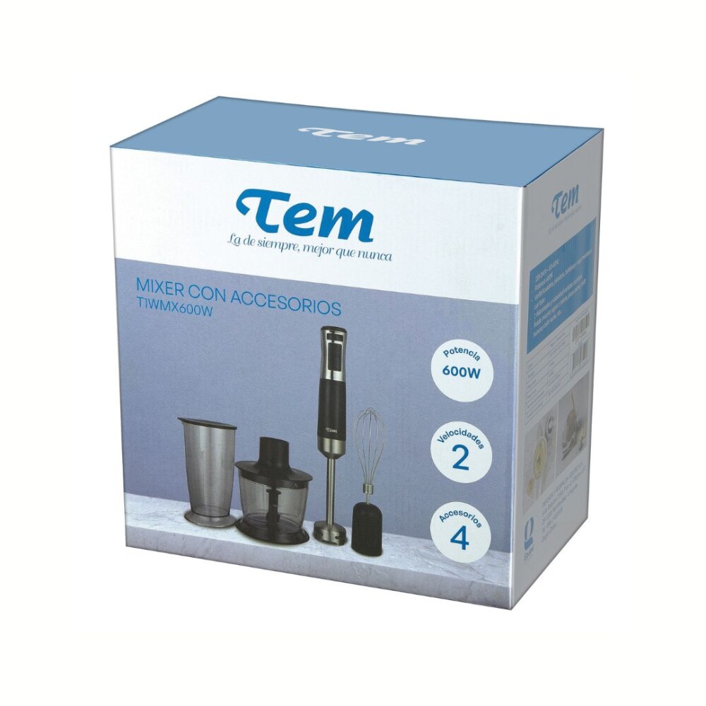 Mixer con Accesorios Inox - Modelo Z7102 - Tem Mixer con Accesorios Inox - Modelo Z7102 - Tem