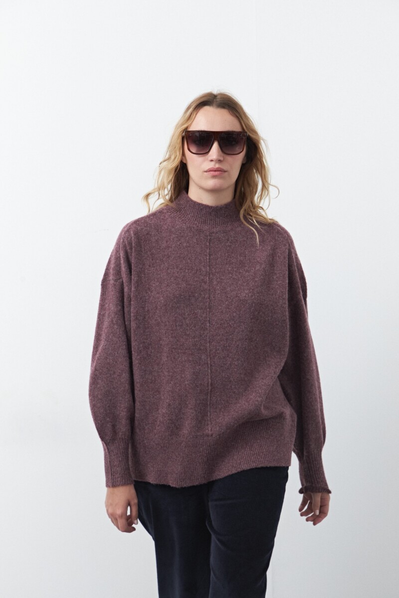 POLERA ISLAND Bordó Merlot