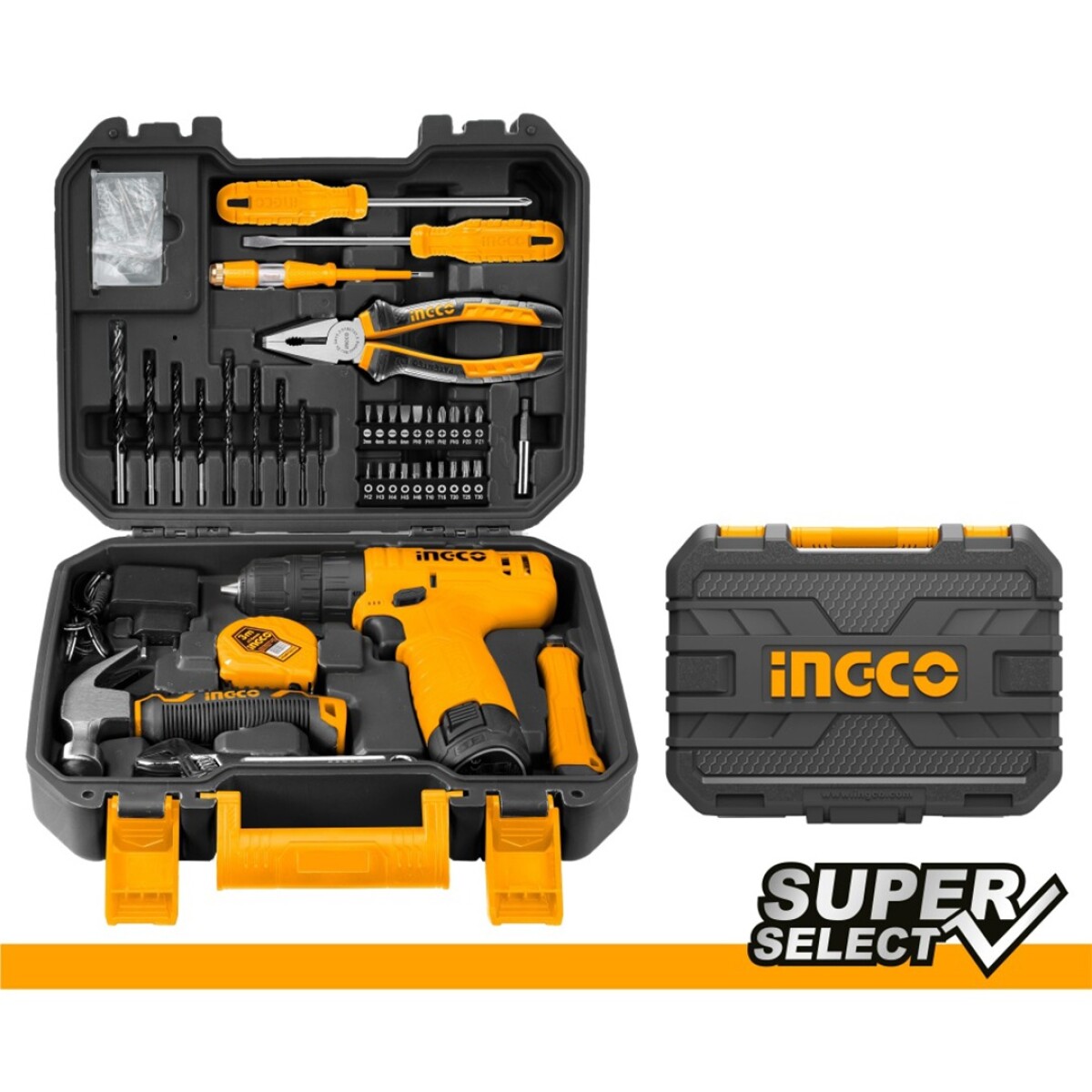 Kit Atornillador Ingco 12V Super Select con 81 Piezas - 001 