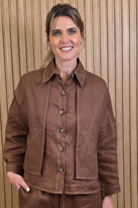 Sobrecamisa Greta Chocolate