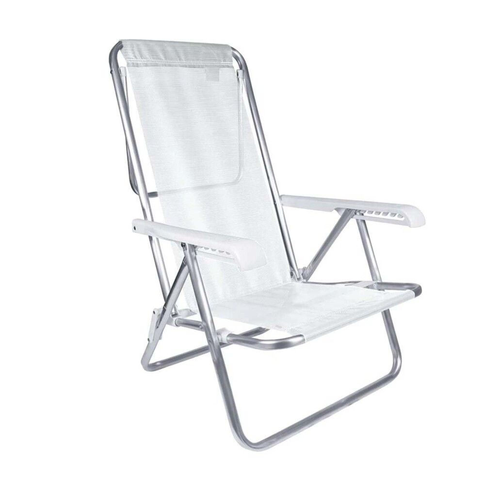 SILLA RECLINABLE ALUMINIO BLANCO SANNET 8P MOR