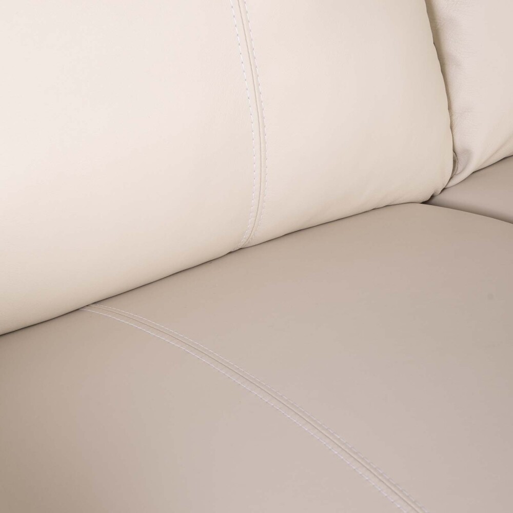 SOFA 3 CUERPOS CUERO-100-NATURAL NATURAL-BEIGE LAURENT MARFIL