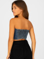 Tops Rinsel Azul Grisaceo
