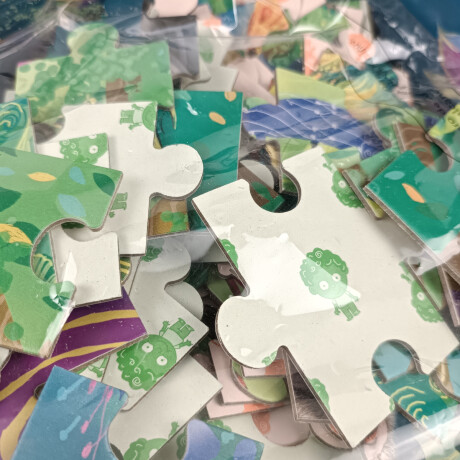 Libro Infantil "selva Misteriosa" Con 2 Puzzles Unica
