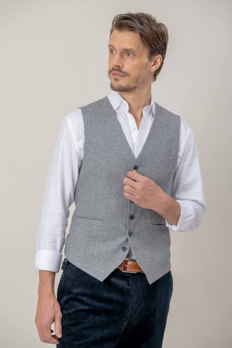 Chaleco en lana - Gris 