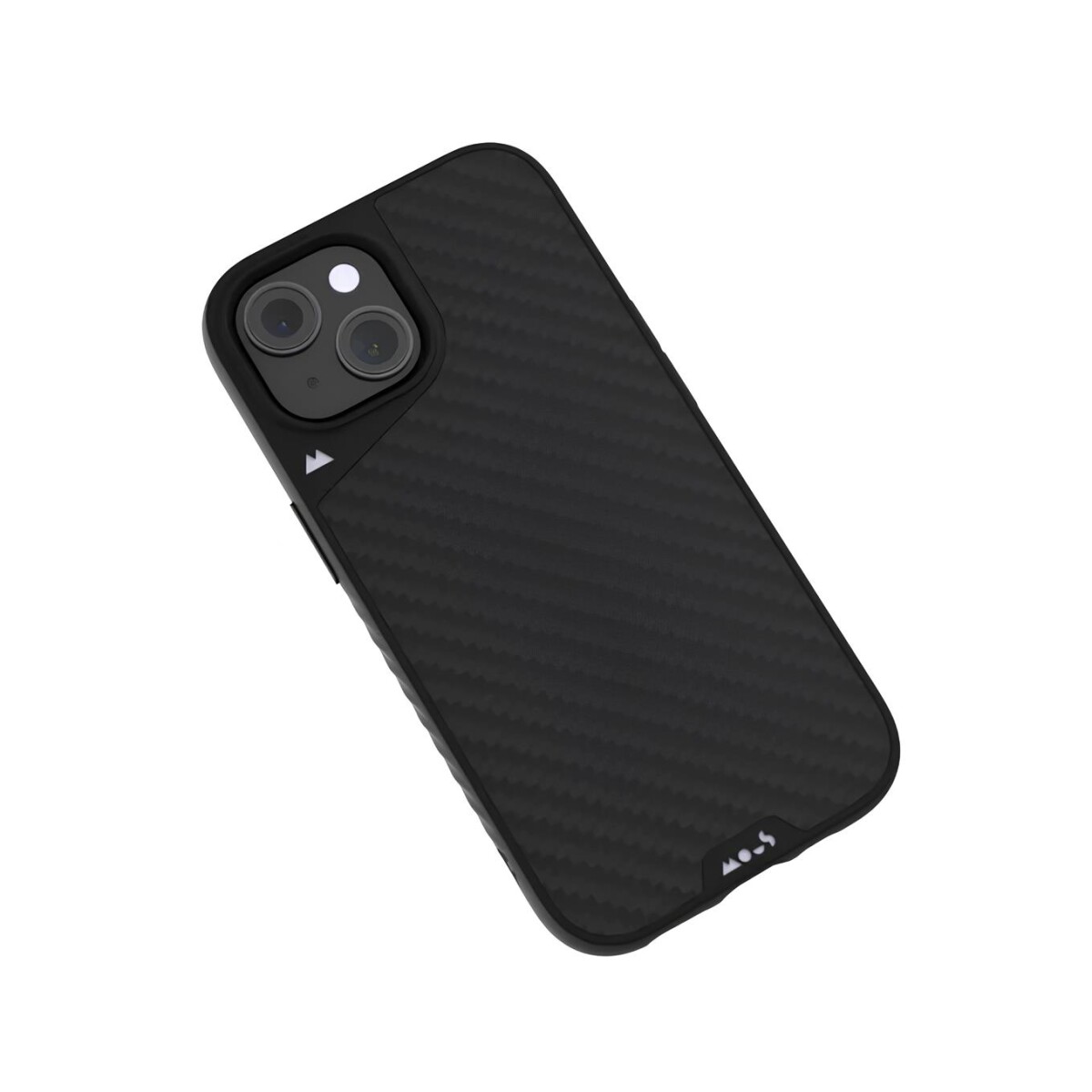 Protector MOUS Case Limitless 5.0 AiroShock con MagSafe para iPhone 15 Carbon fiber