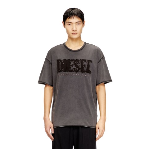 Polos Urbano Para Hombre T-Rawboxt T-Shirt Gris Oscuro