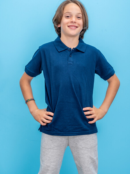 Camiseta Polo Azul