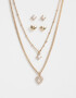 Bijouterie Set Premium Gold Bijouterie Set Bañada En Oro - Dorado