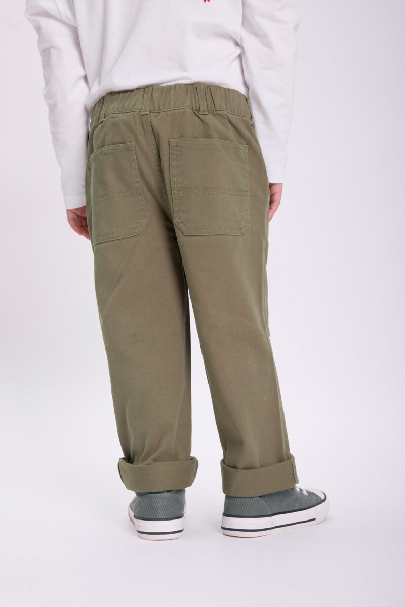 Pantalón carpintero Verde Militar