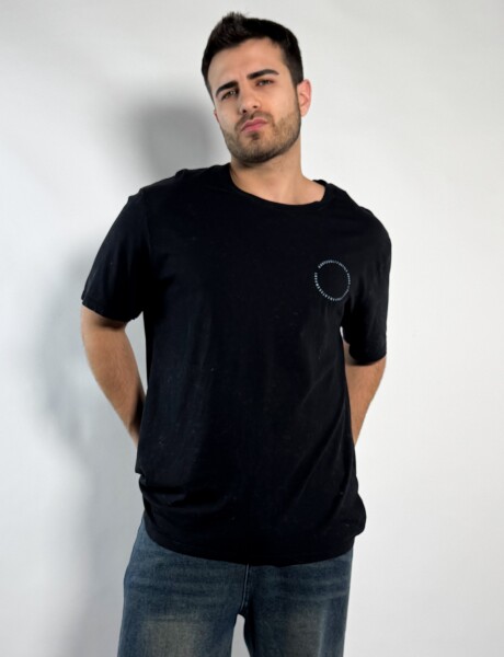 Remera oversize con estampa Dipy Negro